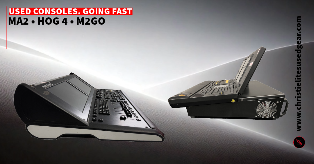 Consoles in Limited Supply – grandMA2 Light, Hog 4 Full Boar & M2GO