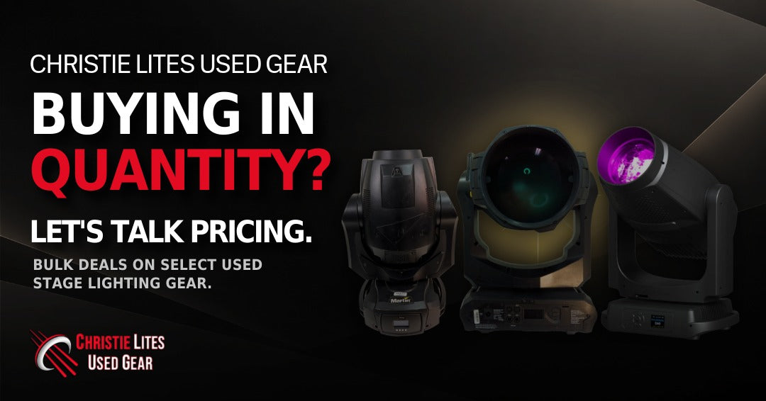 Bulk Deals on Used Stage Lighting: Ask About Quantity Pricing