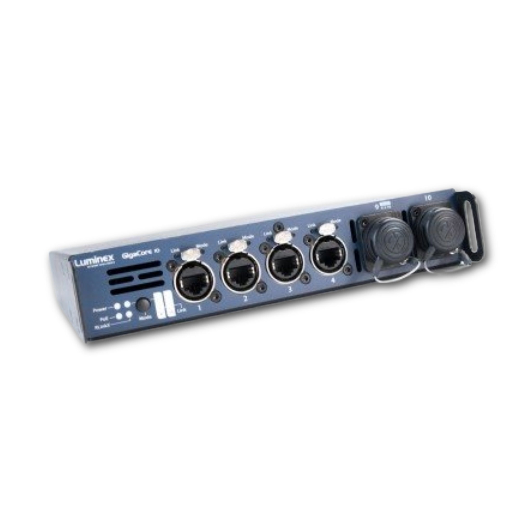 Switch GigaCore10 Neutrik QUAD MMF+PoE Luminex