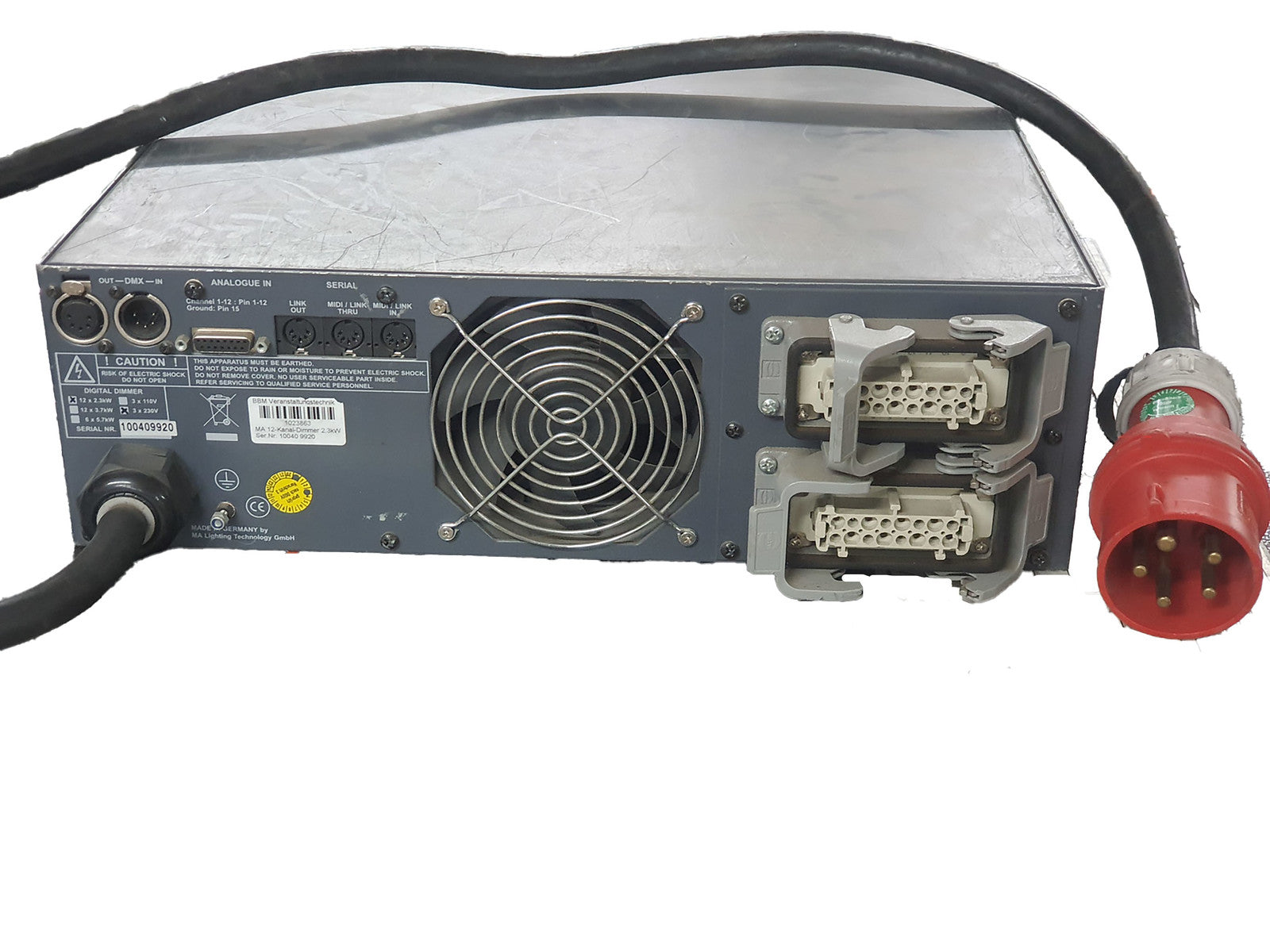 Dimmer 12x 2300VA Einzelpack 19 Zoll 3HE