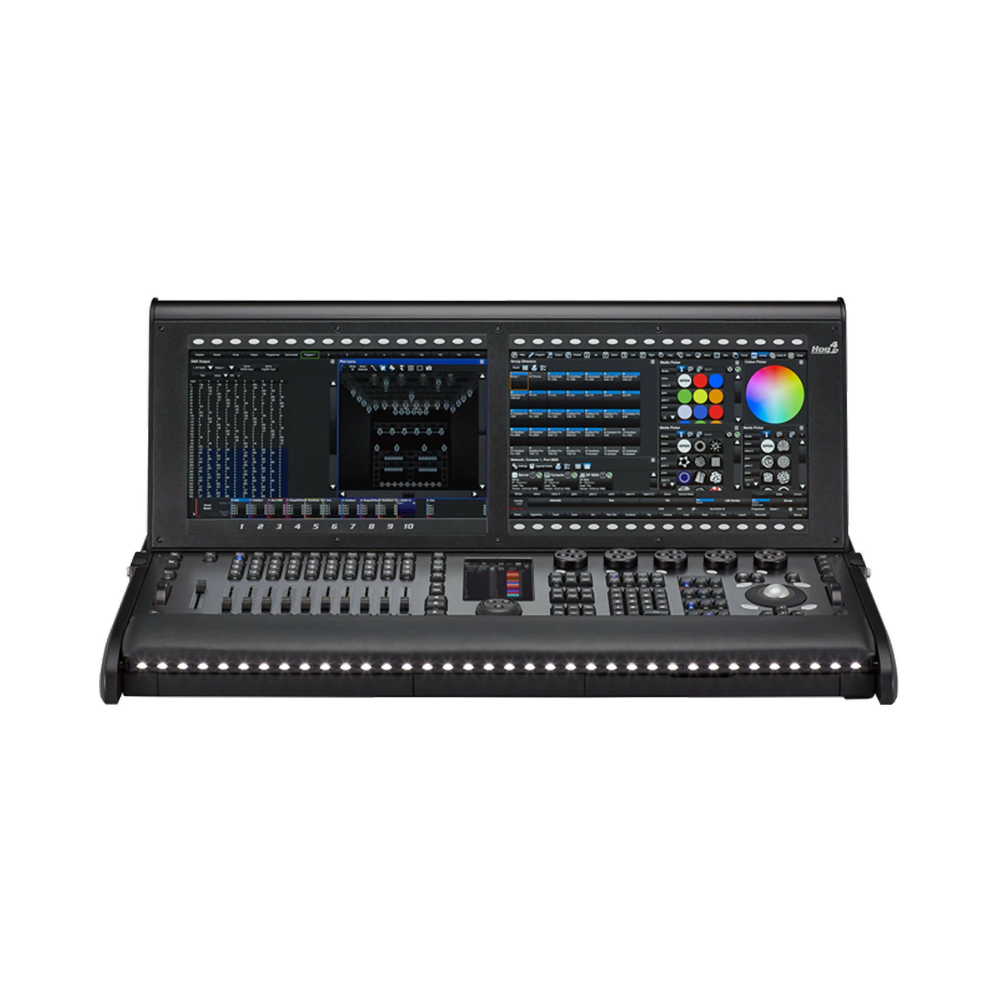 Hog 4-18 control console in road case, US power cable