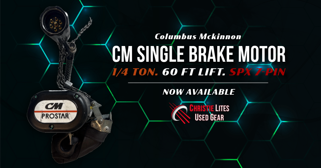 Quarter Ton CM Single Brake Motor with 60 ft Lift