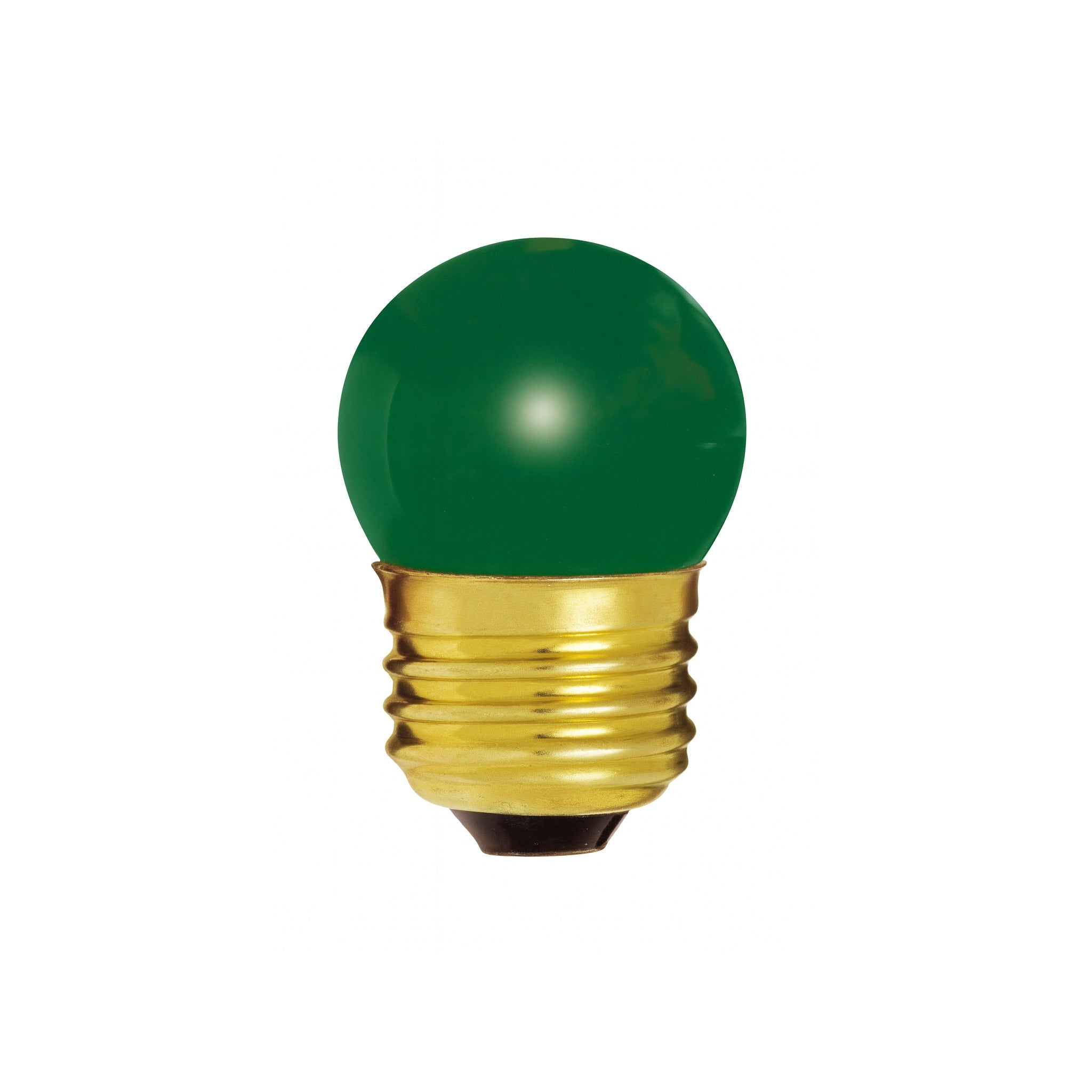 7.5 Watt Globe/Medium Screw 120v Green Lamp