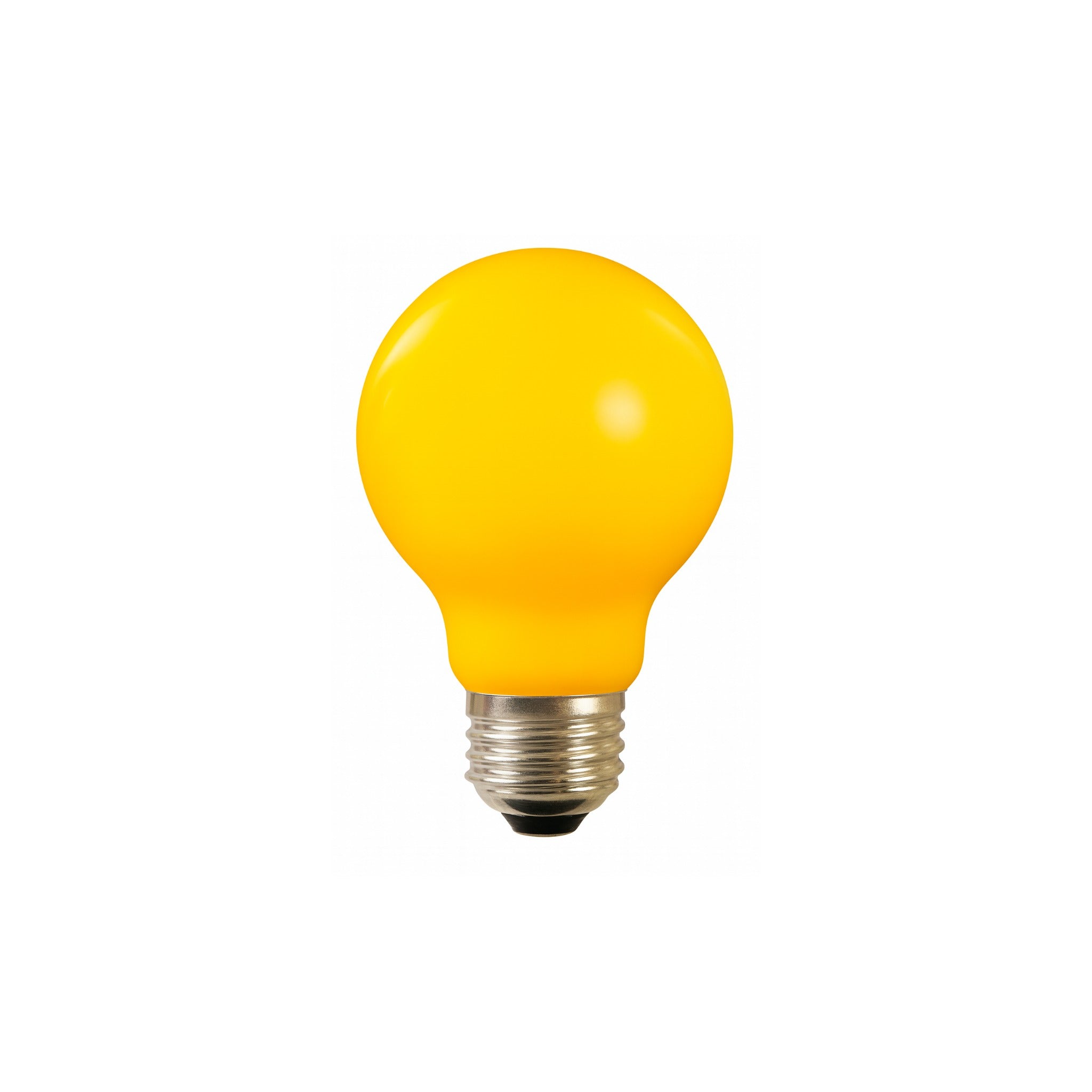 Globe/Medium Screw E27 Yellow Lamp
