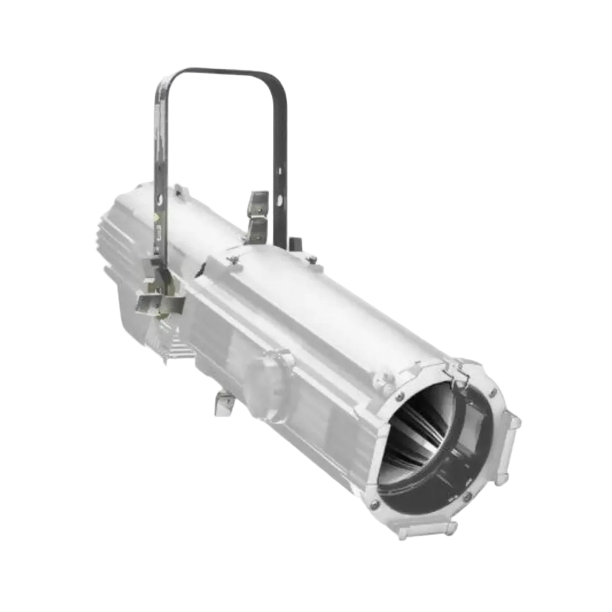 Tungsten metal halide light fixture on a white background