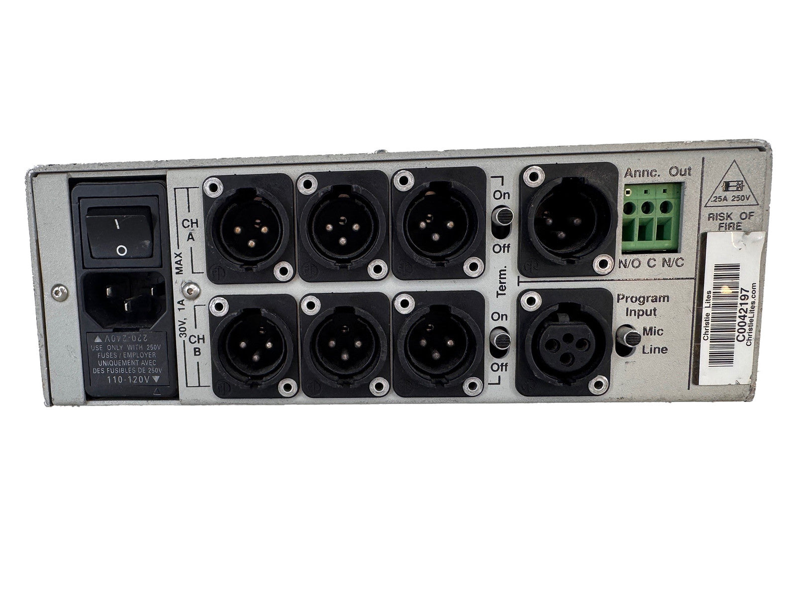 Basisstation 2-Kanal CS-222 Clear Com 