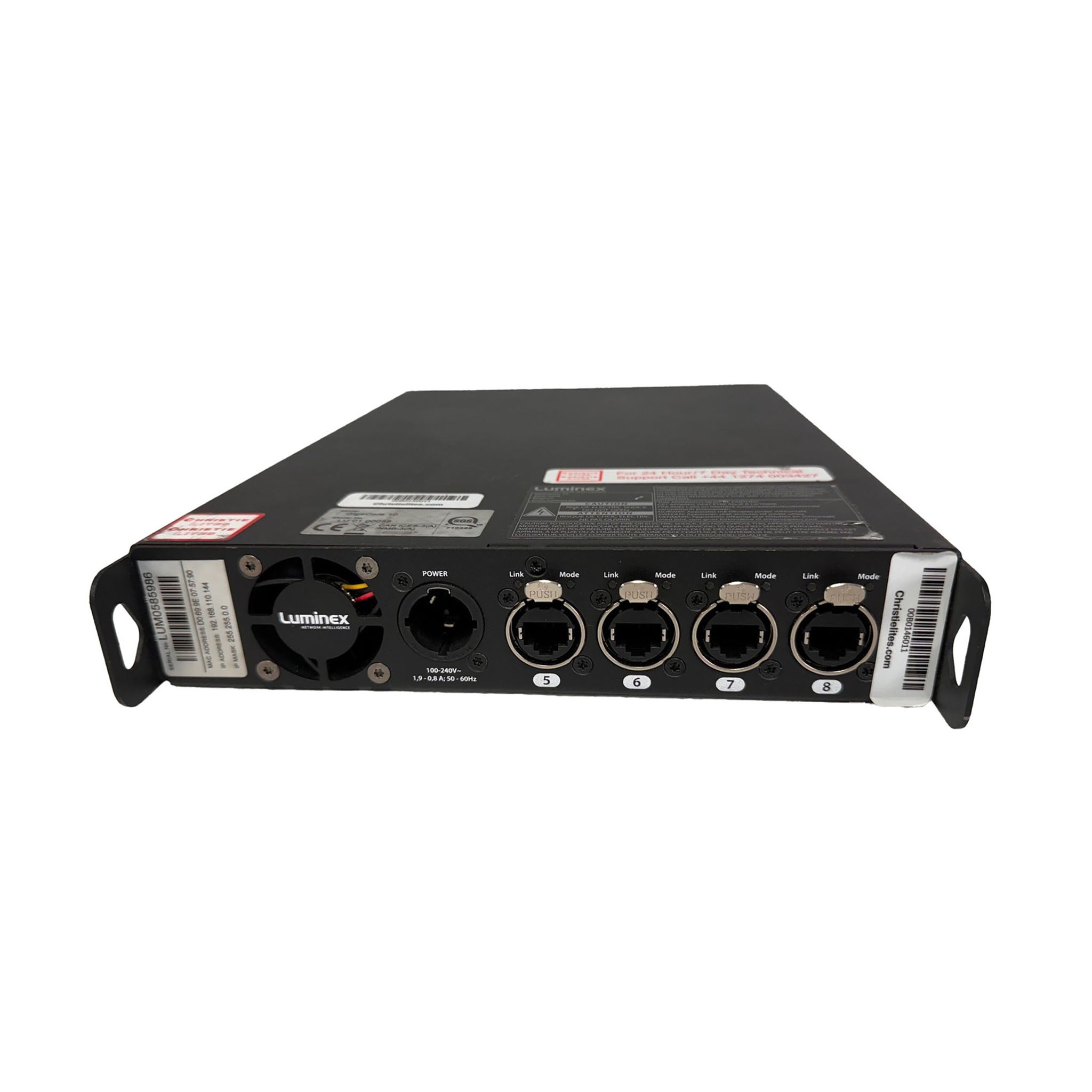 Luminex Switch GigaCore10 Neutrik DBL QUAD MMF - USED