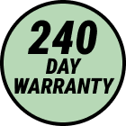 240 Day Warranty