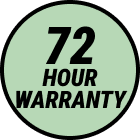 72 Hour Warranty